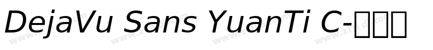 DejaVu Sans YuanTi C字体转换